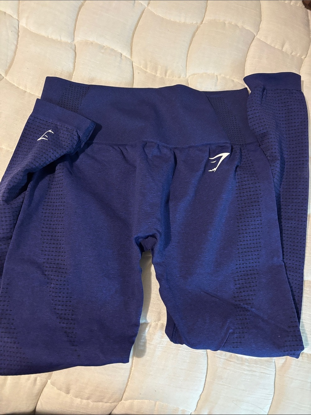 Gymshark Seamless High-Waist Leggings - Navy Blue